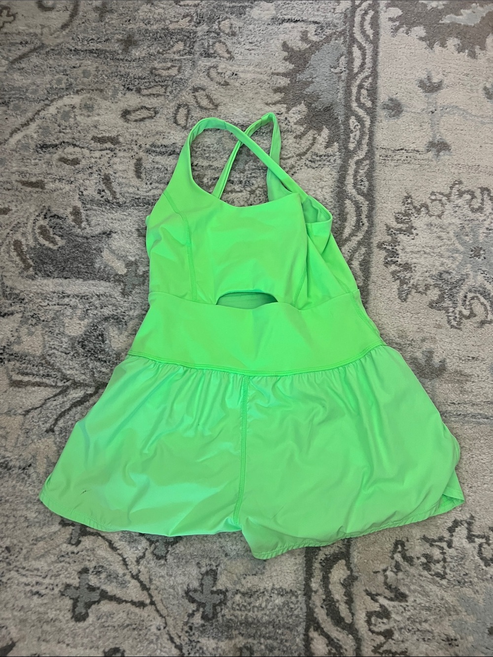 FP Movement by Free People Neon Lime Green Skort Jumpsuit